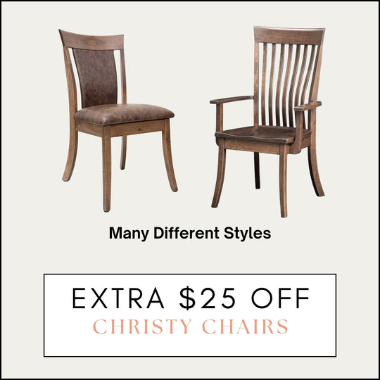 Extra $25 Off Christy Chairs (All styles)