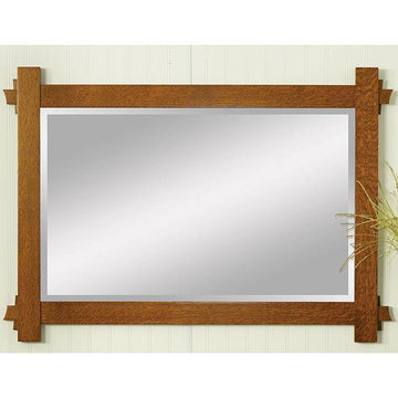 Hartford Amish Horizontal Wall Mirror - Foothills Amish Furniture