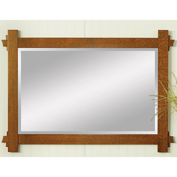 Hartford Amish Horizontal Wall Mirror - Foothills Amish Furniture