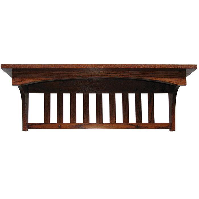 Amish Solid Wood Mission Captain Shelf - Foothills Amish Furniture