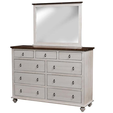 Cottage Grove Amish Dresser and Mirror - Foothills Amish Furniture