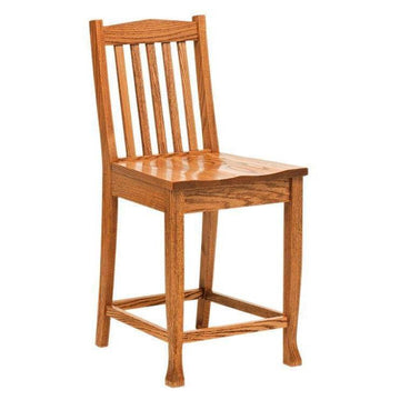 Heritage Mission Amish Barstool - Foothills Amish Furniture