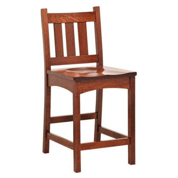 Vintage Mission Amish Barstool - Foothills Amish Furniture