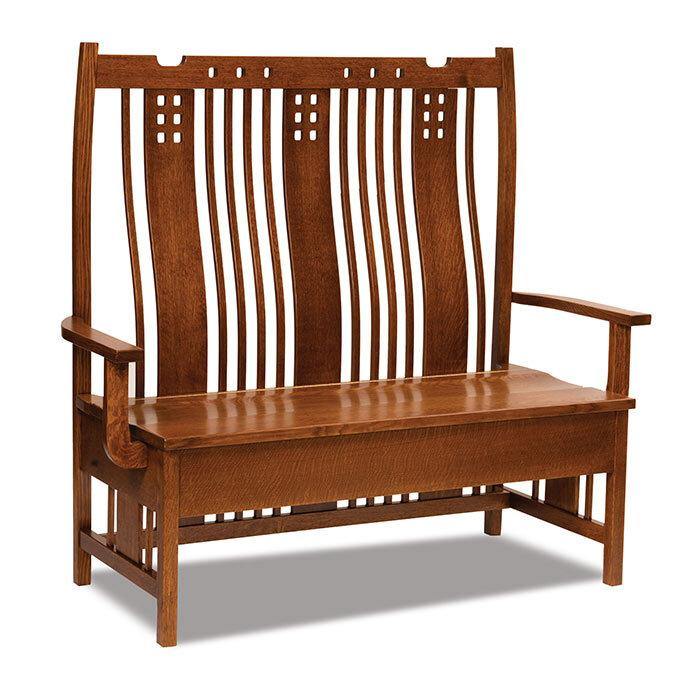 West Village Amish Bench - Foothills Amish Furniture