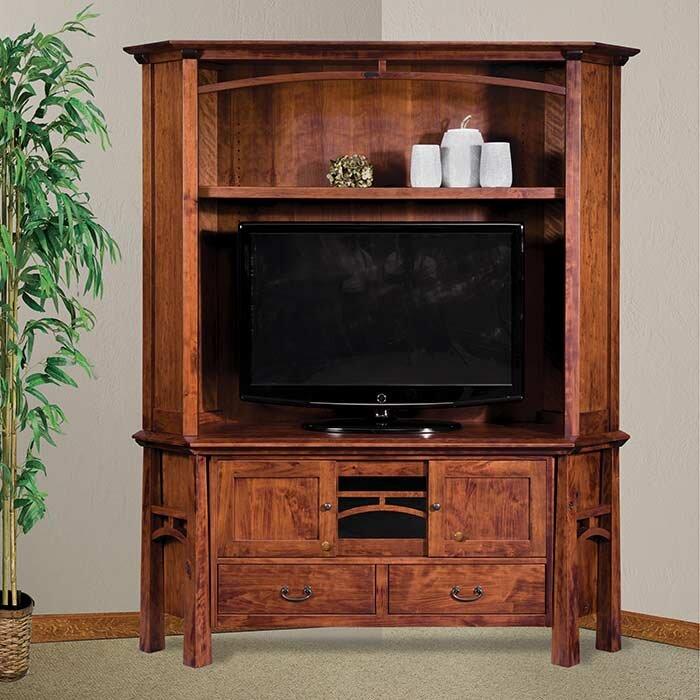 Artesa Amish Corner Entertainment Center - Foothills Amish Furniture