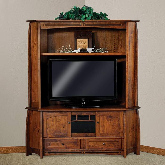 Boulder Creek Amish Corner Entertainment Center - Foothills Amish Furniture