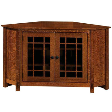 McCoy Corner Amish TV Stand - Foothills Amish Furniture