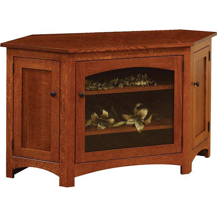 Modern Shaker Cornwall Amish TV Stand - Foothills Amish Furniture