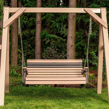 Amish Poly 4' Plain Swing - Foothills Amish Furniture