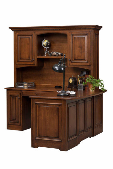 Liberty Amish Corner Desk & Hutch - Foothills Amish Furniture